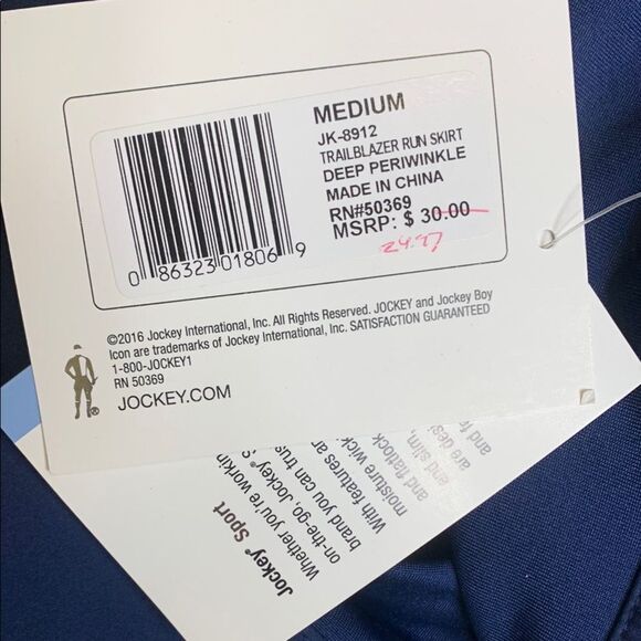 Jockey Women's Navy Blue Skorts - Picture 7 of 8